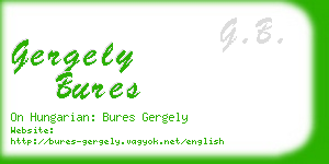 gergely bures business card